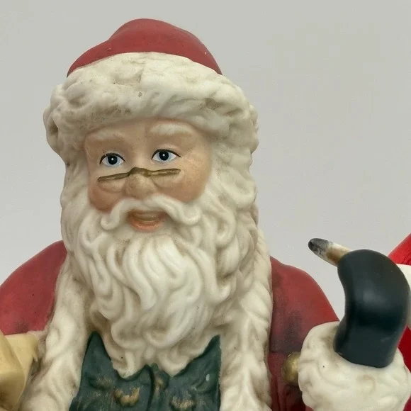 Partylite 7" Santa Checking His List Candle Holder Figurine‎ P9841 Christmas Box - Picture 4 of 10